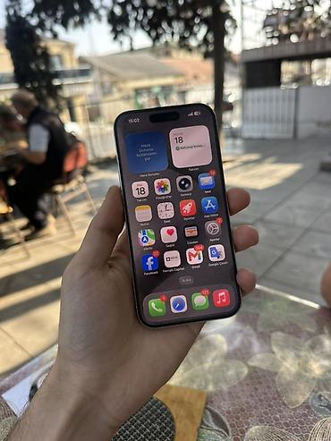 iphone gence: IPhone 15 Pro Max, 128 GB, Gümüşü, Face ID — 5