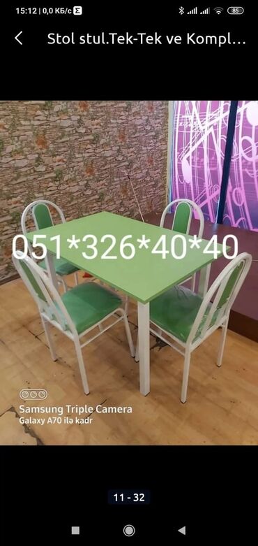 Sifarişlə masa və oturacaq dəstləri: Dördbucaq masa, Mətbəx üçün, Qonaq otağı üçün, Dəhliz üçün, 4 nəfər, Açılan, Azərbaycan, Zəmanətli -da lalafo.az — 9 Sifarişlə masa və oturacaq dəstləri: Dördbucaq masa, Mətbəx üçün, Qonaq otağı üçün, Dəhliz üçün, 4 nəfər, Açılan, Azərbaycan, Zəmanətli — 9