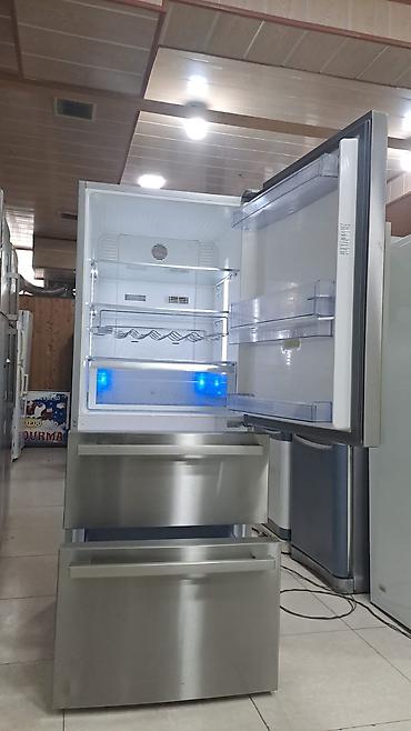 dispenser satışı: Paslanmayan poladdan hazırlanmış çoxqapılı soyuducu. Bu model geniş — 2