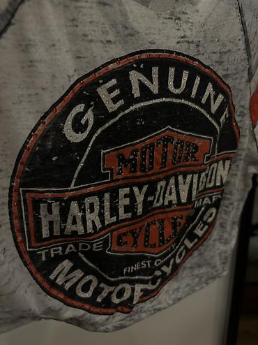 hello kitty: Vintage originalni Harley-Davidson top sa cirkonima, kraći kroj — 4