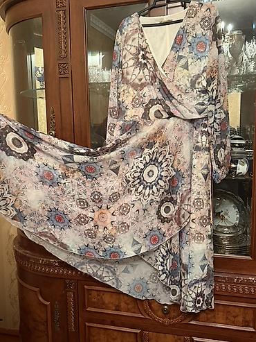 Dəstlər, kostyumlar: Qadın geyim dəsti və paltarlar 1) Qəhvəyi şifon 2 hissəli dəst - — 2