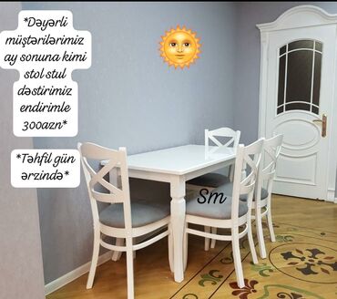 Divan və kreslo dəstləri: Masa ve oturacaqlar