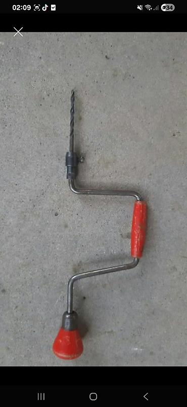 dril: Əl burğu dəsti (brace drill) - Tip: Mexaniki əl burğusu – kranklı — 1
