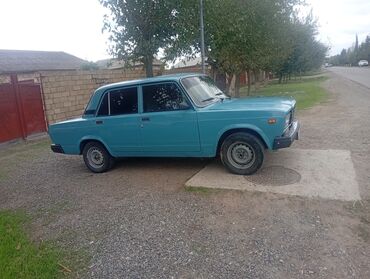VAZ (LADA): VAZ 2107 sedan - Kuzov: 4 qapılı sedan, mavi rəng - Ön və arxa xrom — 3