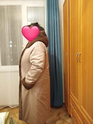 двухсторонняя: Шуба, Длинная модель, С капюшоном, 2XL — 8