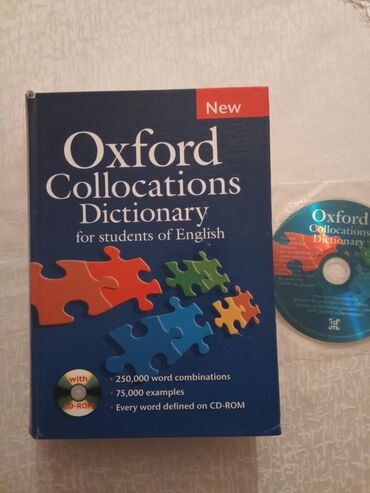 Kitablar, jurnallar, CD, DVD: "Oxford Collocations Dictionary" ingiliscə lüğət kitabı CD diski ilə