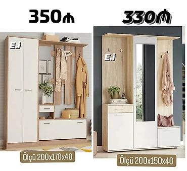 Dəhliz dolabları: Dəhliz mebeli dəsti – 2 model Model 1 – 350₼ - Ölçü: 200×170×40 sm - — 1