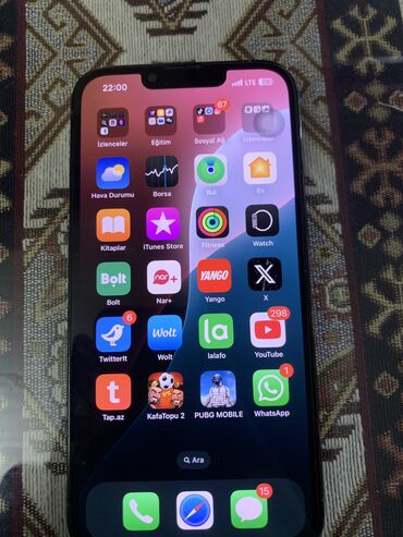 Apple iPhone: IPhone 13 Pro, 128 GB, Sierra Blue, Simsiz şarj, Face ID