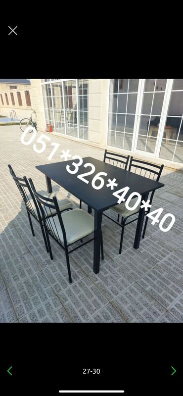 Sifarişlə masa və oturacaq dəstləri: Dördbucaq masa, Mətbəx üçün, Qonaq otağı üçün, Dəhliz üçün, 4 nəfər, Açılan, Azərbaycan, Zəmanətli -da lalafo.az — 11 Sifarişlə masa və oturacaq dəstləri: Dördbucaq masa, Mətbəx üçün, Qonaq otağı üçün, Dəhliz üçün, 4 nəfər, Açılan, Azərbaycan, Zəmanətli — 11
