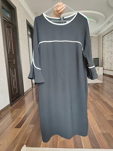 Qadın geyimi – qara rəngli midi uzunluqda paltar - Model: sadə düz lalafo.az -da Qadın geyimi – qara rəngli midi uzunluqda paltar - Model: sadə düz