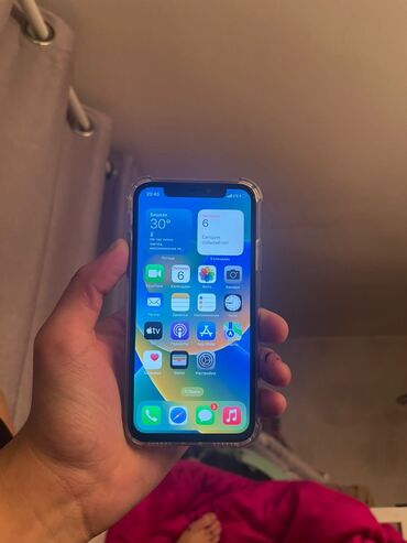 айфон x рассрочка: IPhone X, Колдонулган, 64 ГБ, Ак, Заряддоочу түзүлүш, Каптама, 100 %