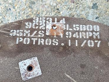 pecenjara za prasice na plin: Tocilo 560x40mm, rupa 50mm, za bocno brusenje sa rupama za — 10