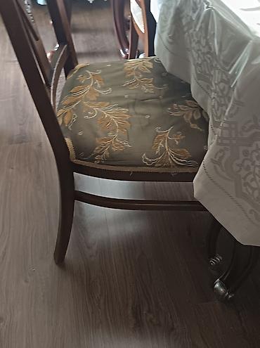 şpon: Klassik üslubda mebel dəsti - Divan: Taxta oyma detallar — 6
