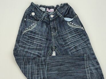 Jeansowe: Spodnie jeansowe, 8 lat, 128, stan - Bardzo dobry