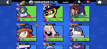 Video oyunlar üçün aksesuarlar: Brawl Stars hesabı – yüksək səviyyəli, oynamağa hazır - Kupa: 19 135 — 5