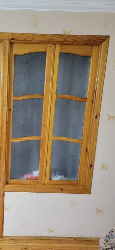 mdf taxta: İşlənmiş İkili Taxta pəncərə, Еni: 120 sm, Uzunluğu: 150 sm