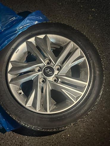 r15 disklər: İşlənmiş Disk təkər Hyundai 205 / 55 / R 16, 5 Boltlu — 4