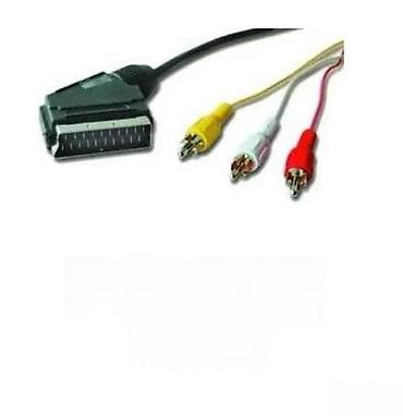 Aksesoari za TV i video: SCART na 3x RCA (kompozitni video + stereo audio) kabl/adapter - — 1
