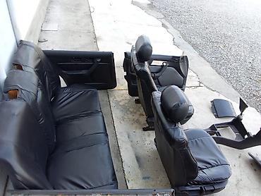 Двери и комплектующие: Кожаные сидение и карты и торпеда от бмв е 34 салон е 34 черное — 13