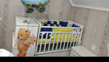 детская кроватка со шкафчиками: Кровать-трансформер, Для девочки, Для мальчика, Б/у