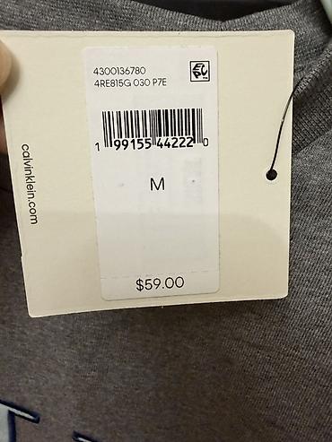 calvin: Futbolka, Calvin Klein, M, rəng - Boz — 3