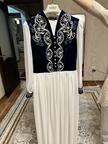 свадебные платья в бишкеке цены на прокат: Платье на узатуу в нац стиле темное синие ‼️ Носилось только 1 раз (4