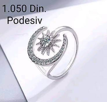 lebron james majica: Eelegantni posrebreni prsten od hirurskog čelika sa žigom S925 „Mesec — 1