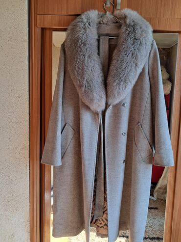 Cinslər: Palto, 5XL (EU 50), rəng - Boz