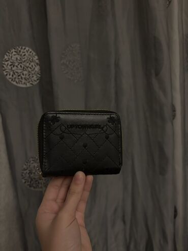 женские серебряные серьги: Кошелек, Эко кожа, Б/у