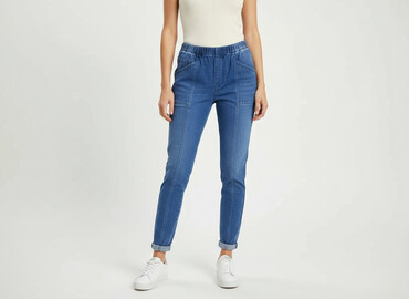 spodnie motocyklowe jeans: Leggings Elegant for women, size S