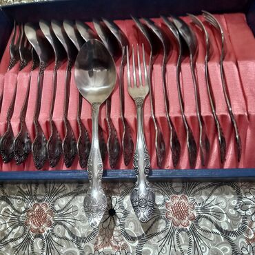 Süfrə ləvazimat dəstləri: Qedimi hamisı tam teze bulud qaşığlari xörek qaşığ destıəri itort — 13