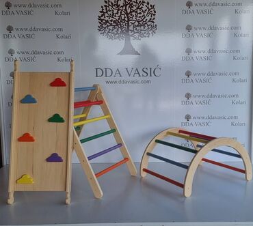 Ostali dečiji nameštaj: Penjalica za Decu komplet model 1 xxl model Ekskluzivne Ručno — 8