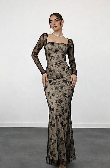 Вечерние платья: Вечерние платья макси 1) Платье-халтер, салатовый лайм - Длина — 3