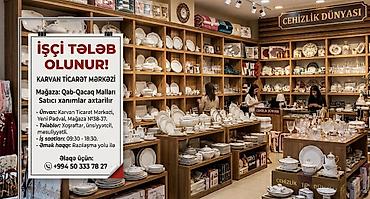satici xanim: Satış məsləhətçisi tələb olunur, Yalnız qadınlar üçün, 18-29 yaş, 1-2 illik təcrübə — 1