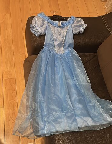 9 лет: Детское платье цвет - Голубой