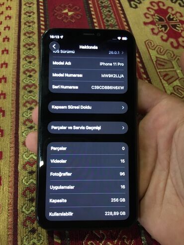 original iphone adapter qiymeti: IPhone 11 Pro, 256 ГБ, Space Gray, Face ID