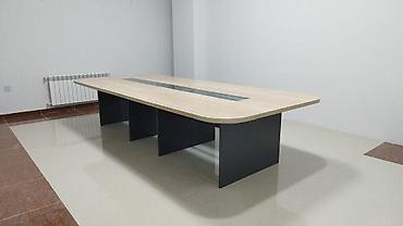 Oval masa, Siyirməsiz, Teksturalı laminat, Rusiya, Zəmanətsiz, Kredit yoxdur