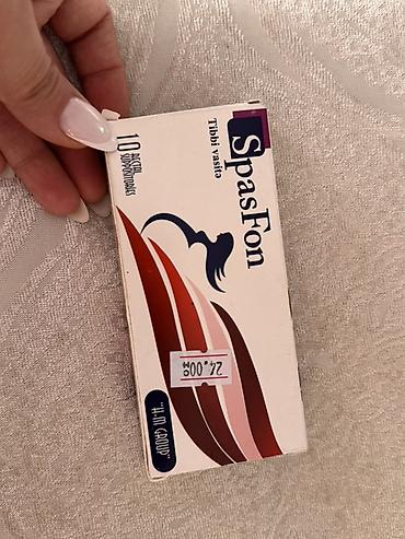 lonpasin tablet: Məhsul: SpasFon – rektal şamlar Forması: 10 ədəd şam (suppozitoriya) — 1
