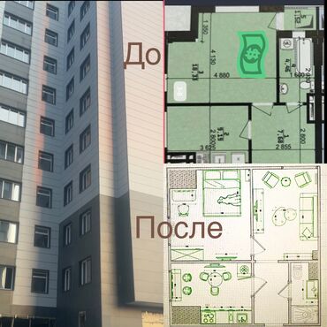 квартира студия с панорамными окнами: 2 комнаты, 41 м², Элитка, 11 этаж, ПСО (под самоотделку)