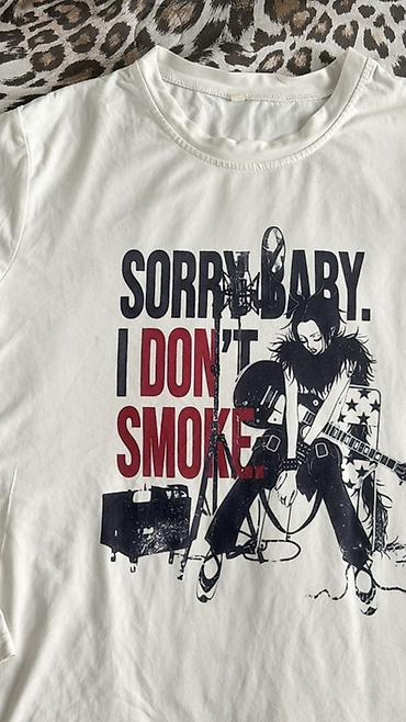 Личные вещи: Лонгслив с принтом «SORRY, BABY. I DON’T SMOKE.» - Цвет — 2