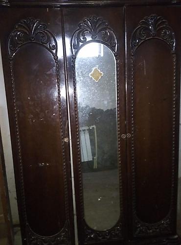 2el dolablar: İşlənmiş, 6 qapı, Güzgülü, Qəhvəyi, Taxta, Açılan, Düz dolab — 2