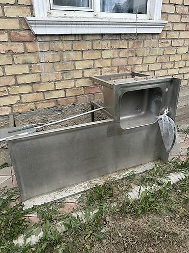 Промышленная мойка из нержавеющей стали с каркасом-столом - Материал at lalafo.kg Промышленная мойка из нержавеющей стали с каркасом-столом - Материал