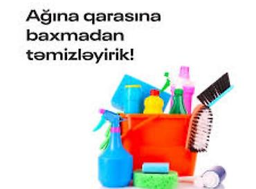 Xadimələr: Salam.Evlere təmizliyə gedirem qiymet razılaşma yolu ilə — 1