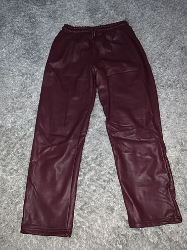 kozne zenske pantalone: L (EU 40), Ravne nogavice