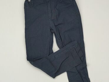 spodnie z łatami: Spodnie materiałowe, Little kids, 4-5 lat, 104/110, stan - Bardzo dobry
