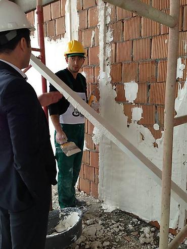 Şpaklevka: Giper Ağdağ direk suvaq / Qara suvaq əvəzi / Kərpic Kubikin üzərinə — 3