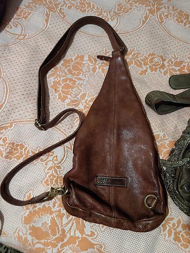 Поясные сумки, бананки: Сумка из натуральной телячьей кожи,цвет коричневый,"Арт Винтаж" сумка — 4