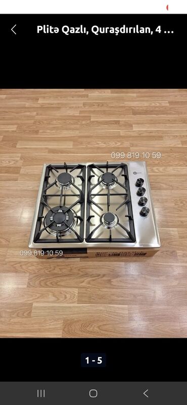 Aspiratorlar: Plitə Maestro, Qazlı, Quraşdırılan, 4 gözlü, Yeni