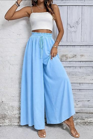 Pantalone: Ženske široke pantalone sa visokim strukom - Kroj: veoma široke — 11