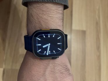 dt8 ultra: İşlənmiş, Smart saat, Apple, Sensor ekran, rəng - Qara